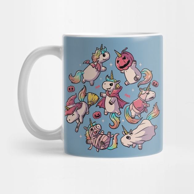 Halloween Unicorns Cute Spooky Magic - Light by eduely